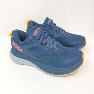 Hoka One One Stinson ATR 6 Womens 9.5 Trail Running Shoes Blue Pink 1110507 MBSF
